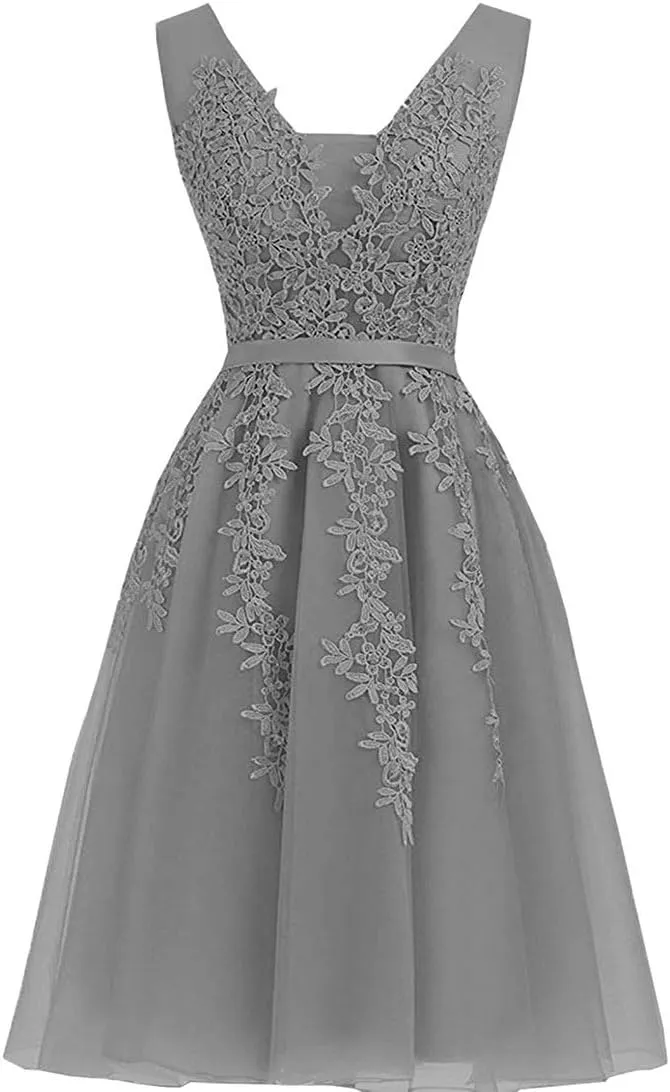 Women's Net Bridesmaid Dresss Evening Cocktail Gowns