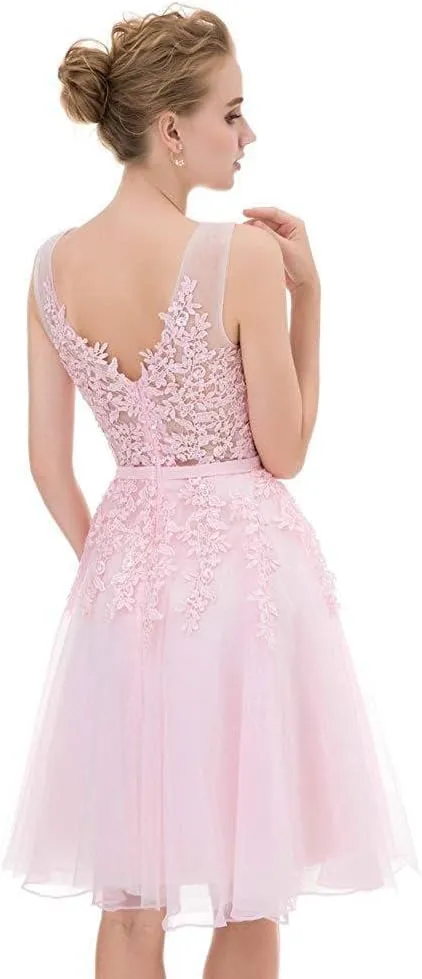 Women's Net Bridesmaid Dresss Evening Cocktail Gowns