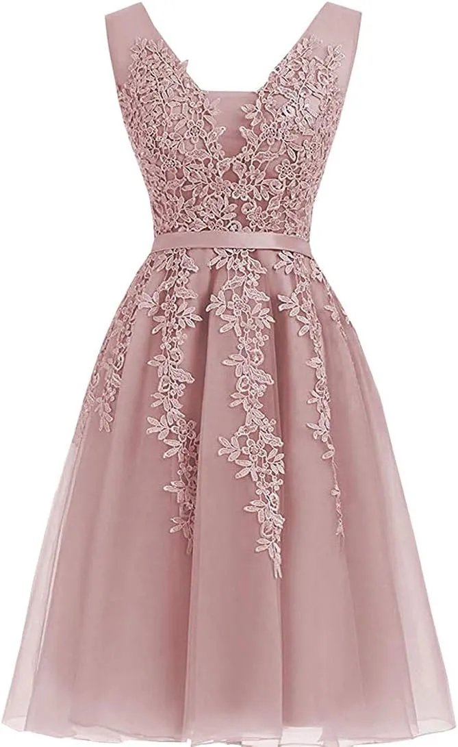 Women's Net Bridesmaid Dresss Evening Cocktail Gowns