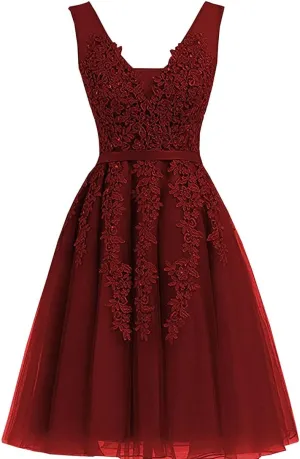 Women's Net Bridesmaid Dresss Evening Cocktail Gowns