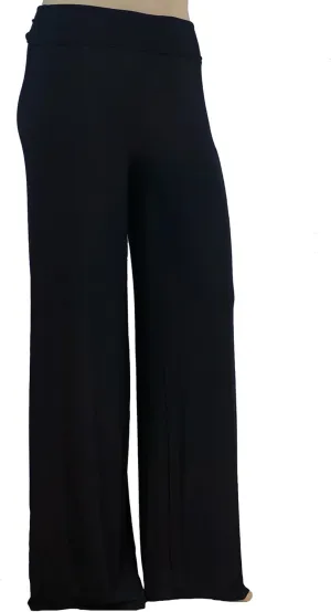 Women's Plus Size Curvy Soft Comfy Stretchy Sustainable Modal from Beech Trees Palazzo Pants