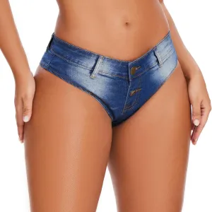 Women's Sexy Low Rise Mini Denim Shorts Jeans Hot Pants Clubwear