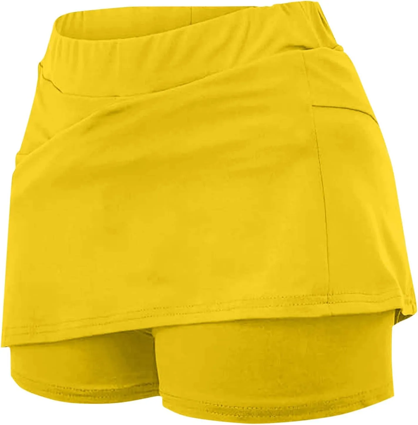 Womens Skorts with Pockets Tummy Control Skorts for Women High Waist Athletic Sports Pants Skirt Lounge Bottom Shorts