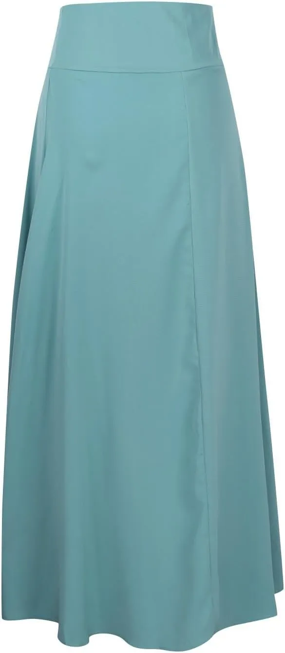 Women's Summer Casual Irregular Hem High Waisted Skirts Trendy Loose Split Solid Color High Low A-line Long Skirts