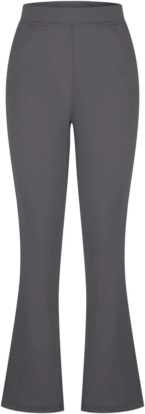 Women's Work Pants Stretch Flare High Waist Yoga Pant Dressy Soft Business Casual Slacks Comfy Office Trousers