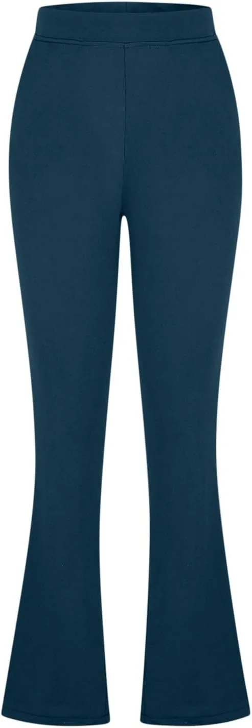 Women's Work Pants Stretch Flare High Waist Yoga Pant Dressy Soft Business Casual Slacks Comfy Office Trousers