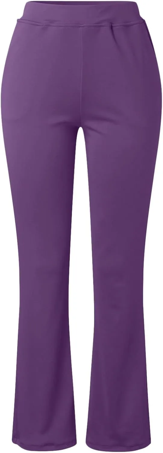 Work Pants for Women 2024 High Waist Stretch Soft Comfy Workout Yoga Pants Fashion Casual Business Trousers