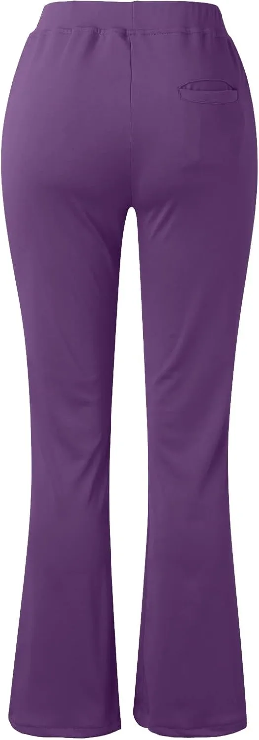 Work Pants for Women 2024 High Waist Stretch Soft Comfy Workout Yoga Pants Fashion Casual Business Trousers