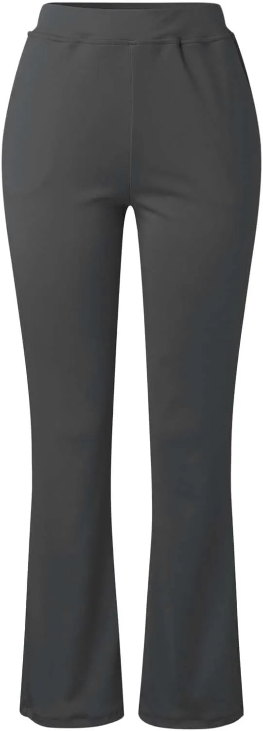 Work Pants for Women 2024 High Waist Stretch Soft Comfy Workout Yoga Pants Fashion Casual Business Trousers