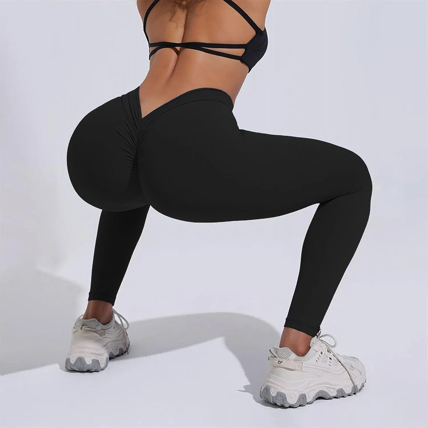 Workout Sets for Women Full Length Micro Elastic Fashion Soft Daily Transparent White Ash S 5XL Fall & Winter Winter