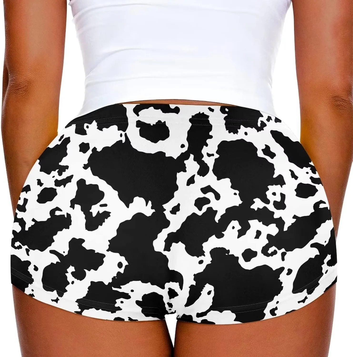 YEXIATODO Spandex Shorts Women High Waisted Hot Pants for Gym Dance