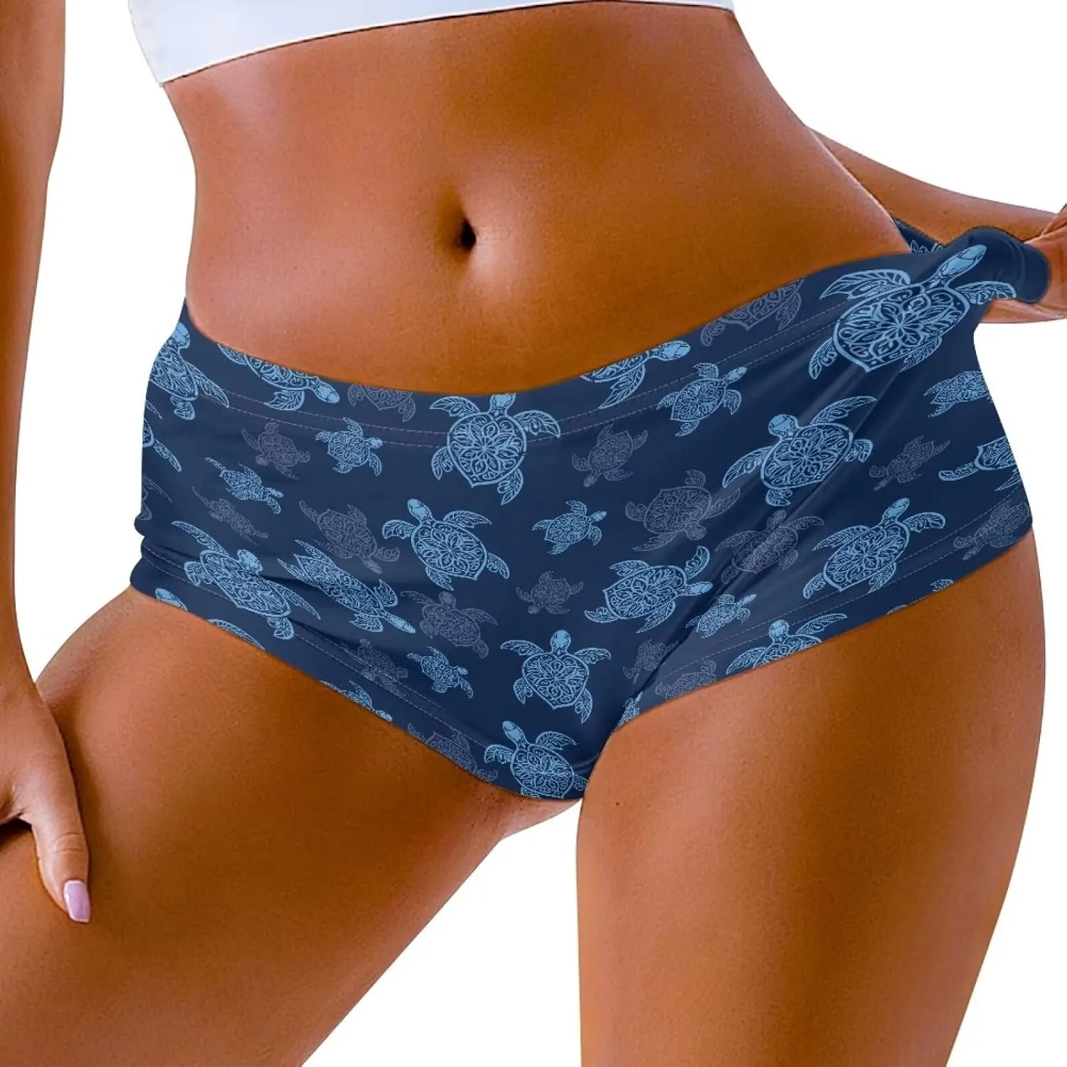 YEXIATODO Spandex Shorts Women High Waisted Hot Pants for Gym Dance