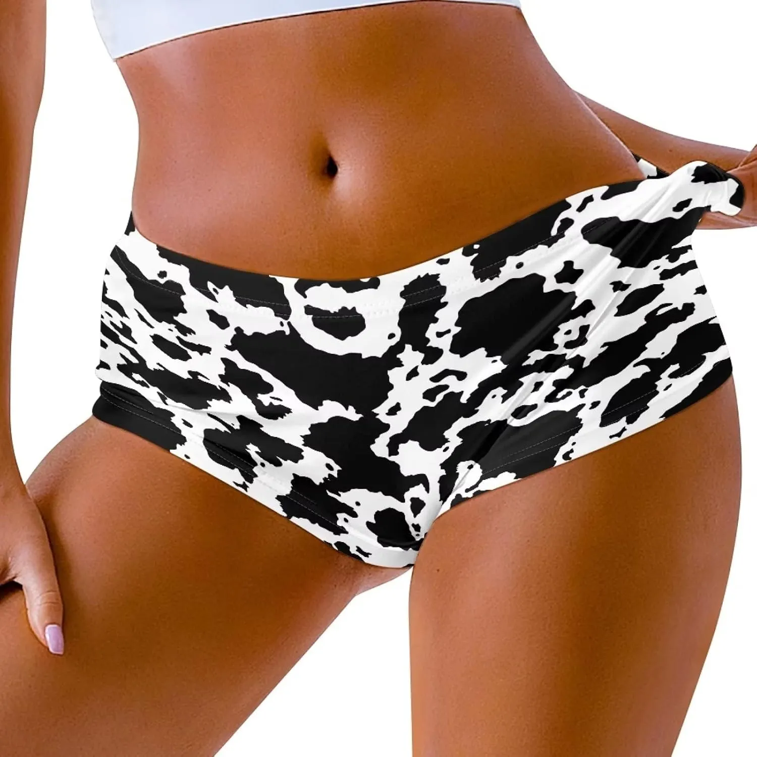 YEXIATODO Spandex Shorts Women High Waisted Hot Pants for Gym Dance