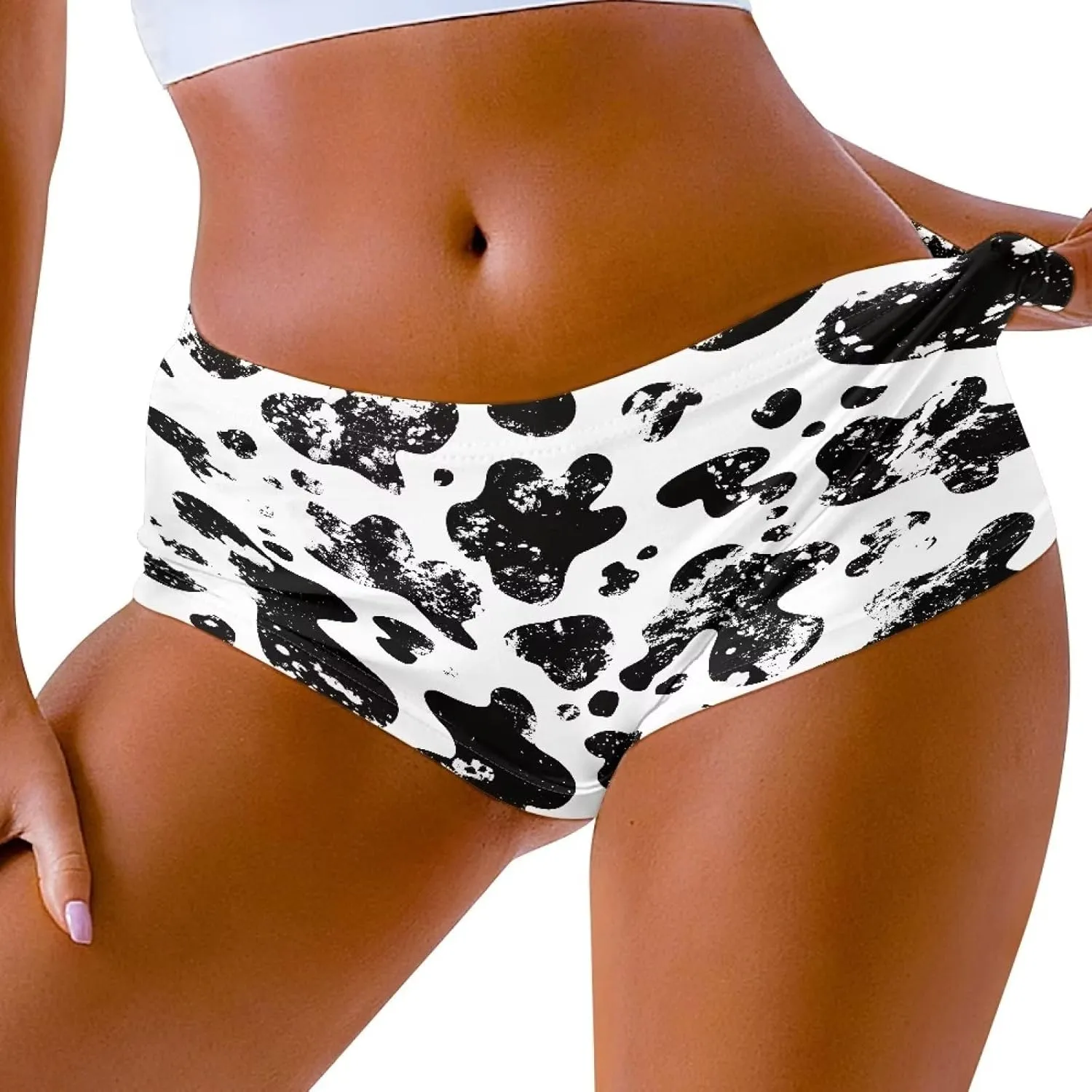 YEXIATODO Spandex Shorts Women High Waisted Hot Pants for Gym Dance