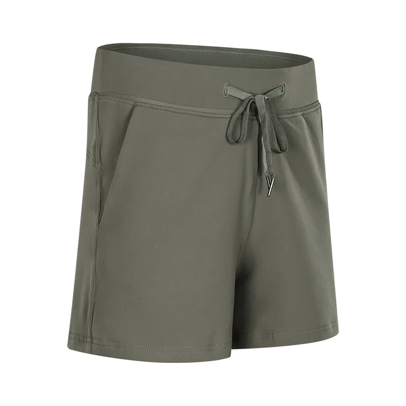 Yoga Shorts With Pockets Women's Hiking Shorts Quick Dry with Athletic Summer Running Stretch Active Workout Gym