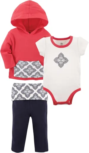 Yoga Sprout Bodysuit, Pants, and Track Jacket Set