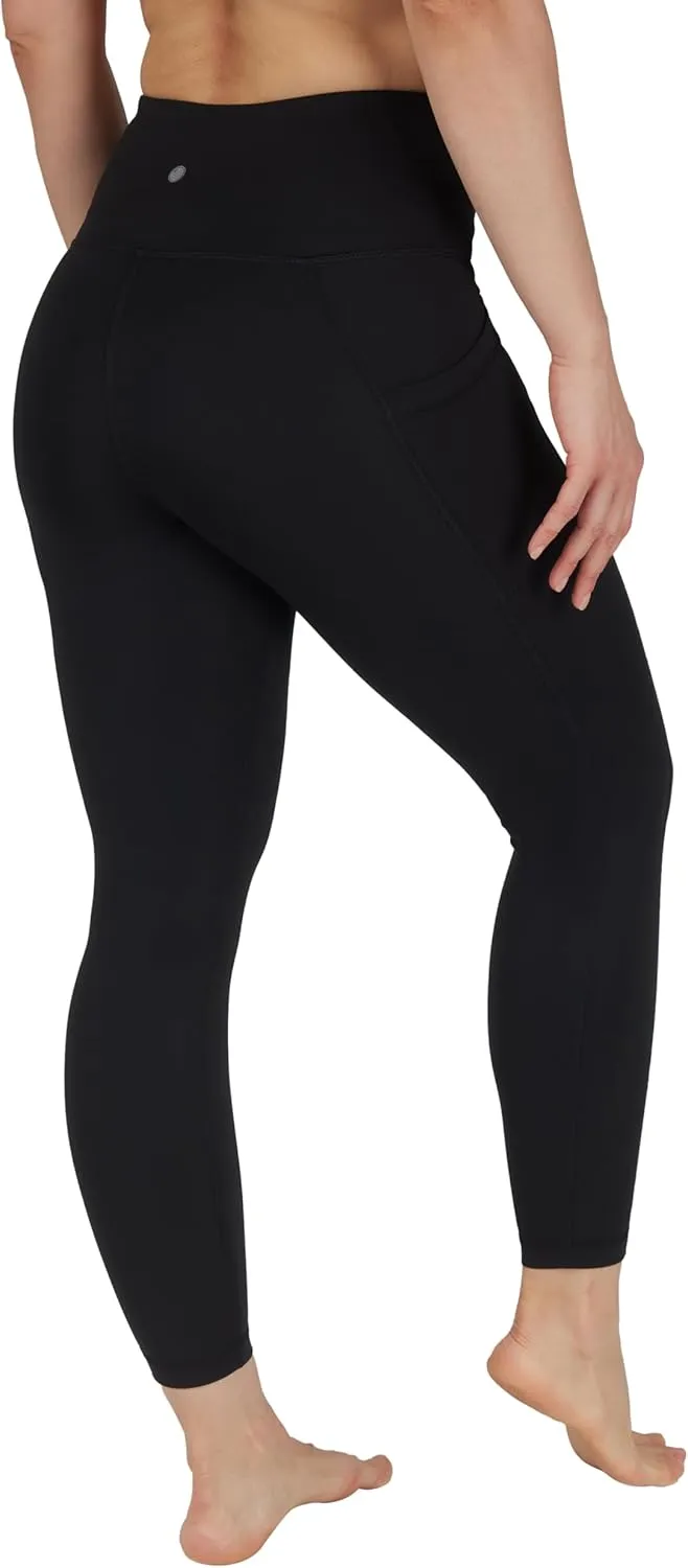 Yogalicious High Waist Ultra Soft 7/8 Ankle Length Leggings with Pockets for Women