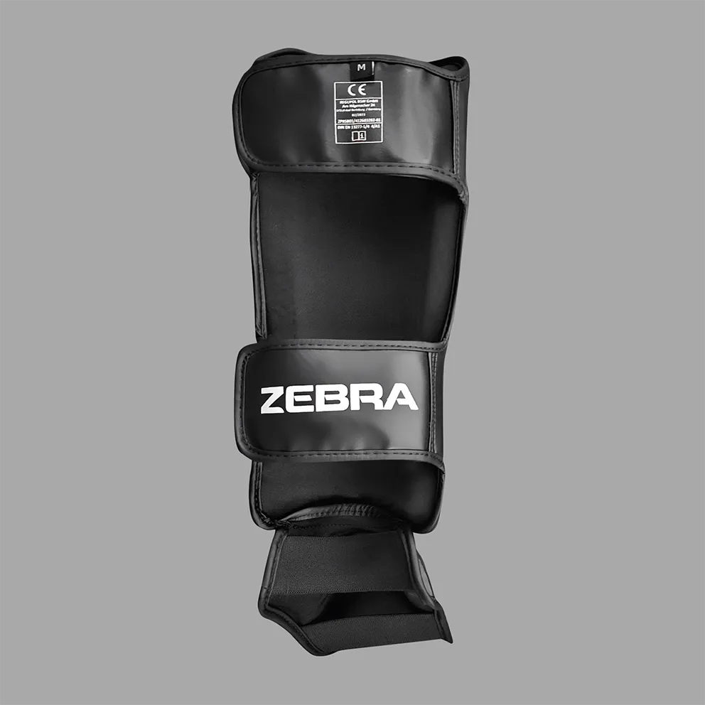 Zebra Pro Shin Guards - Black